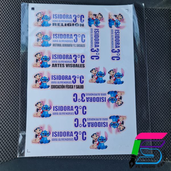 STICKERS TROQUELADOS EN HOJA A4 - Imagen 3