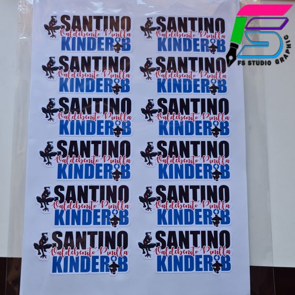 STICKERS TROQUELADOS EN HOJA A4 - Imagen 2