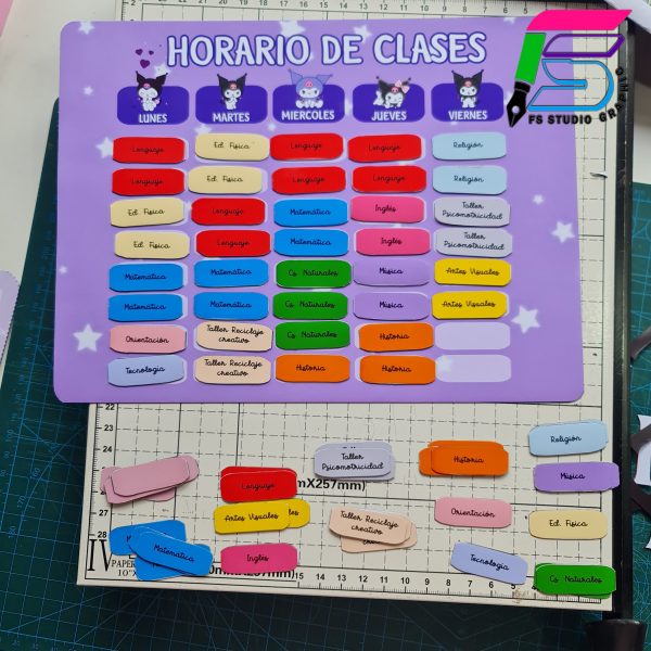 HORARIO MAGNETICO EDITABLE