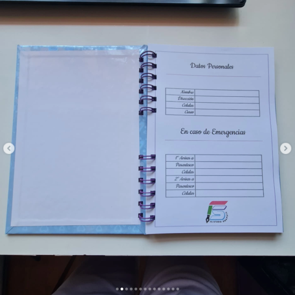 Libreta de comunicaciones / anotaciones (hojas cuadriculadas o lineales) - Imagen 2