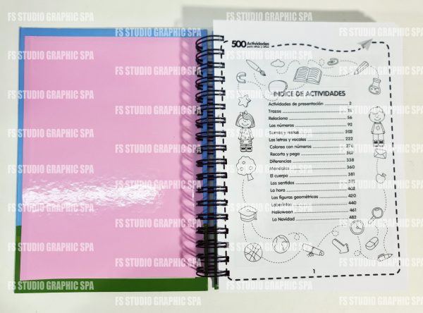 LIBRO + CUADERNILLO 500 ACTIVIDADES PARA NIÑOS ENTRE 2 A 6 AÑOS - Imagen 3