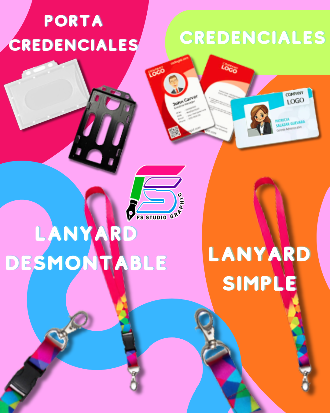 PACK LANYARD CON CREDENCIAL